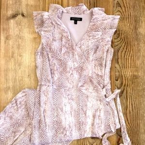 Banana Republic Snakeskin Ruffled Maxi Dress - Sz2